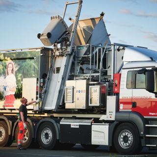 Mobiler Aktenschredder